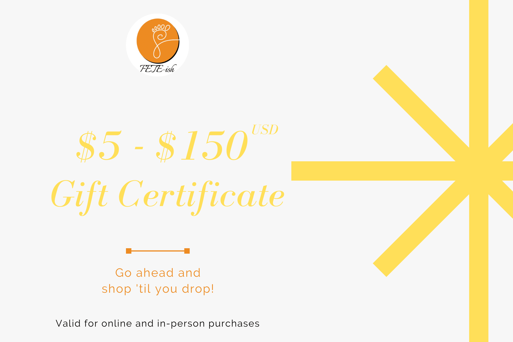 Gift certificate