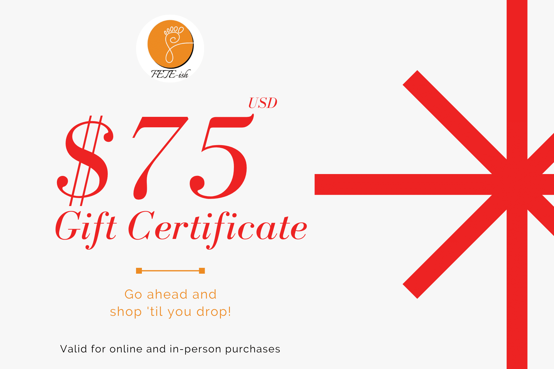 $75 Gift Certificate